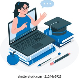 online education vector illustration design 