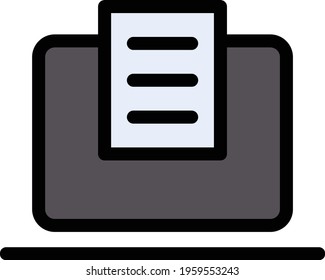 online education vector line colour icon