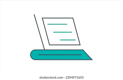 Diseño del logotipo del vector de educación en línea