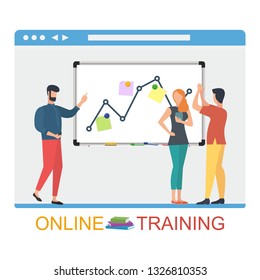 Online e-learning concept, digital classroom. Study over the Internet, online education, university banner. Vector illustration.