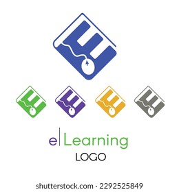 Online e-learning platforms and education system illustration