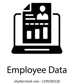 Online employee data in records