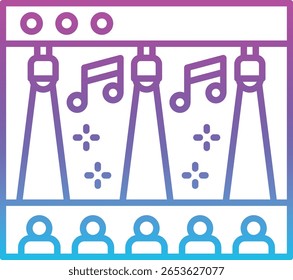 Online event vector icon. Can be used for printing, mobile and web applications.