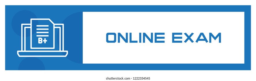 Online Exam Icon Concept
