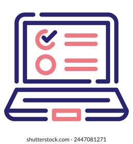 Online Exam Icon for web, app, infographic, etc