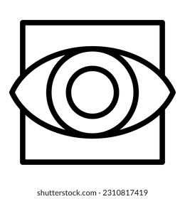 Online eye museum icon outline vector. Culture artwork. Gallery people