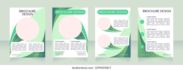 Online farmers market promotional blank brochure layout design. Vertical poster template set with empty copy space for text. Premade corporate reports collection. Editable flyer paper pages