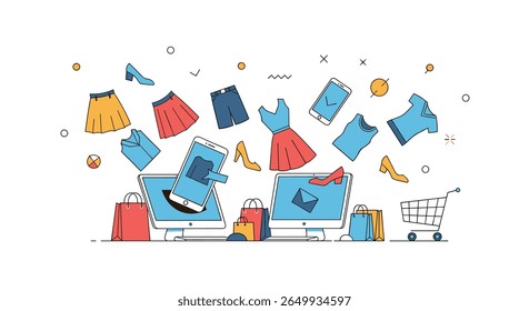 Online fashion shopping experience featuring diverse apparel and accessories for modern consumers