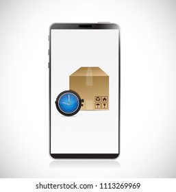 online fast delivery concept. Vector Illustration. isolated over white