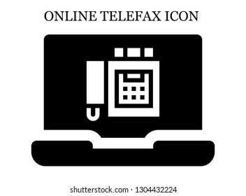 online Fax icon. Editable online Fax icon for web or mobile.