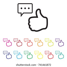 online feedback icon set