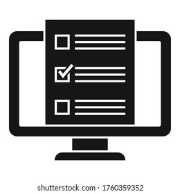 Online feedback icon. Simple illustration of online feedback vector icon for web design isolated on white background