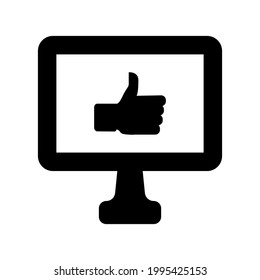 Online feedback icon.like,approve (vector illustration