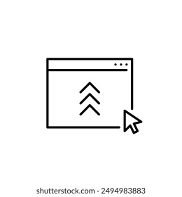 Online file share. Website data transfer. Web content distribution, file upload. Pixel perfect vector icon