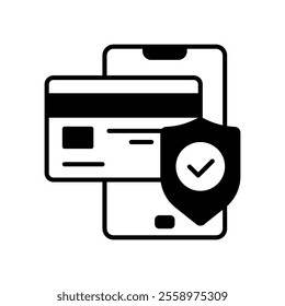 Online financial transaction security icon
