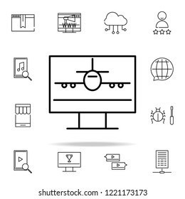 online flights icon. seo and online marketing icons universal set for web and mobile