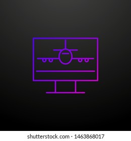 Online flights nolan icon. Elements of seo and online marketing set. Simple icon for websites, web design, mobile app, info graphics