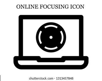 online Focus icon. Editable online Focus icon for web or mobile.