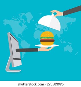 Online Food Delivery, vector