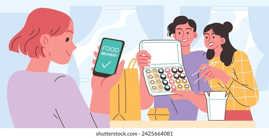 Pedido de comida en línea en la aplicación