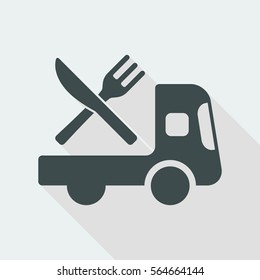 Online food services - Vector web icon