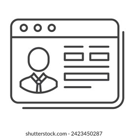 Online Form Vector Illustration Icon Design