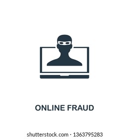 Online Fraud icon. Creative element design from productivity icons collection. Pixel perfect Online Fraud icon for web design, apps, software, print usage