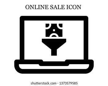 online Funnel icon. Editable online Funnel icon for web or mobile.