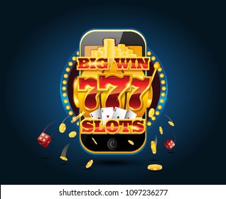 Online gambling concept cellphone casino app