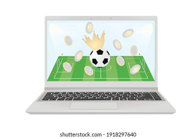 Online gambling concept. vector illustration