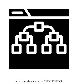 online game hierarchy glyph icon vector. online game hierarchy sign. isolated contour symbol black illustration