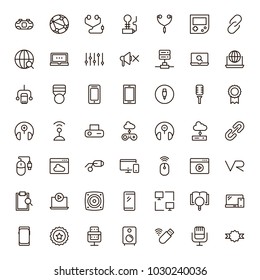 Online game icon set. Collection of high quality black outline logo for web site design and mobile apps. Vector illustration on a white background.