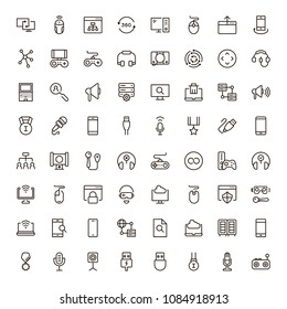 Online game icon set. Collection of high quality black outline logo for web site design and mobile apps. Vector illustration on a white background.