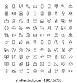 Online game icon set. Collection of high quality black outline logo for web site design and mobile apps. Vector illustration on a white background.