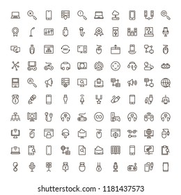 Online game icon set. Collection of high quality black outline logo for web site design and mobile apps. Vector illustration on a white background.