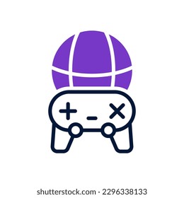 icono de juego en línea para tu diseño de sitio web, logotipo, aplicación, interfaz de usuario.