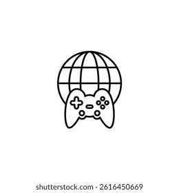 Online Game illustration vector line icon icons design