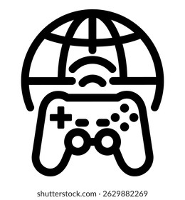 Online Game Simple Vector Icon Collection
