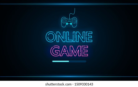 Online game vector abstract technology future interface hud.