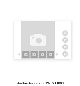 Online game Wireframe, Webpage prototype Vector Illustration.