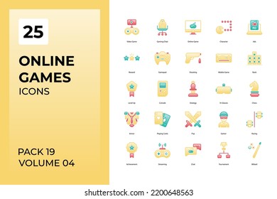 Online Games Drink icons collection. Set contains such Icons as app, characters, concept, and more	