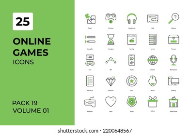 Online Games Drink icons collection. Set contains such Icons as app, characters, concept, and more	