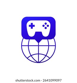 online games icon or logo for web and apps