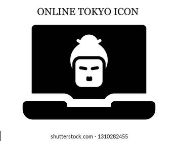 online Geisha icon. Editable online Geisha icon for web or mobile.