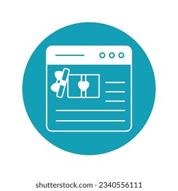 Icono de vector de regalo en línea con colores de fondo de moda que pueden editar o modificar fácilmente


