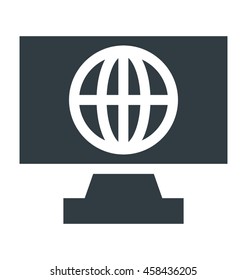 Online Globe Vector Icon