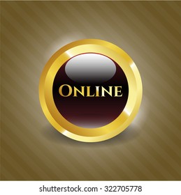 Goldenes Online-Emblem