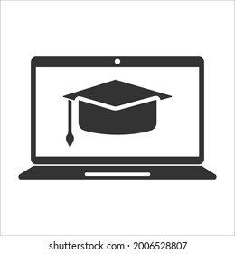 online graduate icon design vector