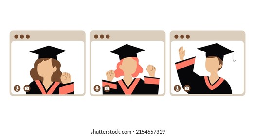 online graduation diploma classmates laptop