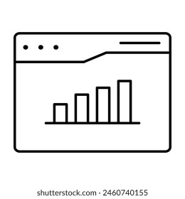 Icono de gráfico en línea que puede modificar o editar fácilmente 